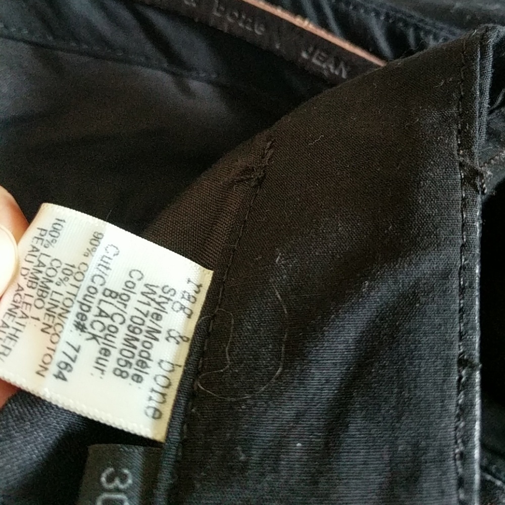 Rag & Bone Hyde Portobello Trouser Pants Leather - Picture 6 of 7